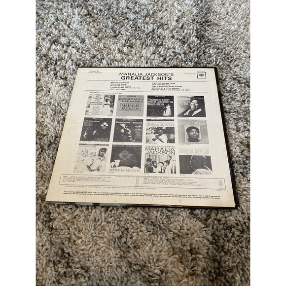 Mahalia Jackson's Greatest Hits Vinyl Record Used - Picture 2 of 3